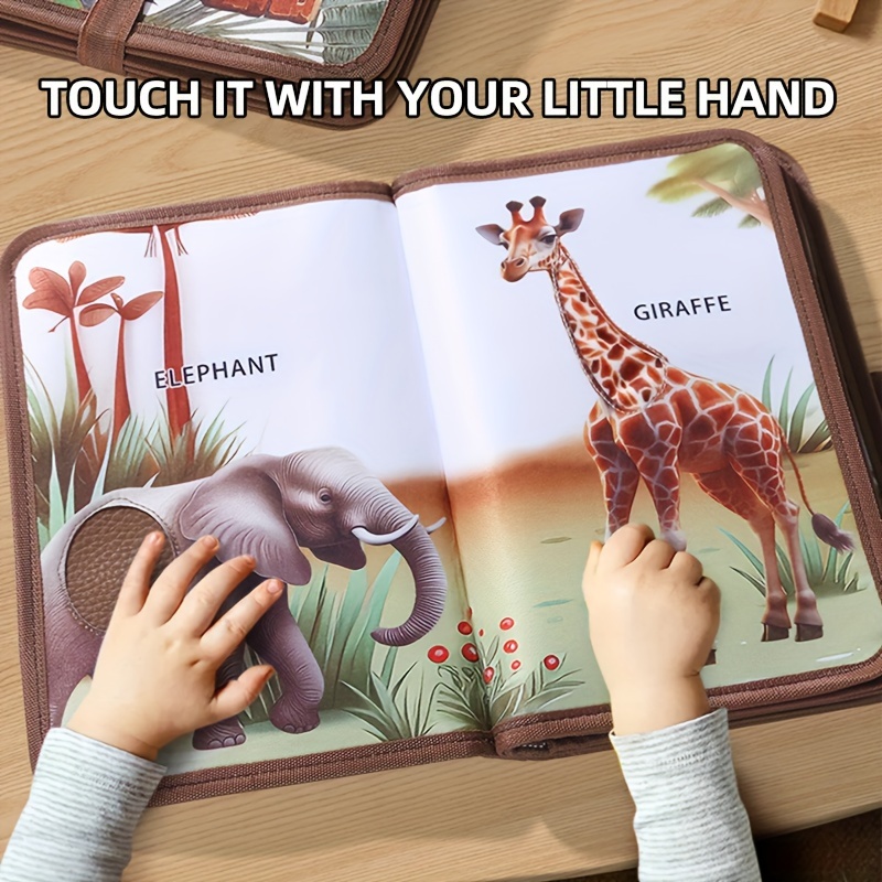 Baby Food Book - 1 Stück, Baby-Touch-Buch, sensorisches Training, Baby-Früherziehung,