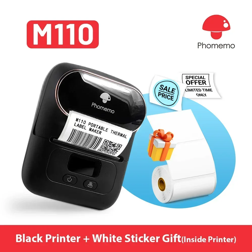 Baby Food Label - Phomemo M110 Tragbarer Mini-Drucker, Thermo-Etikettendrucker, Aufkleber,