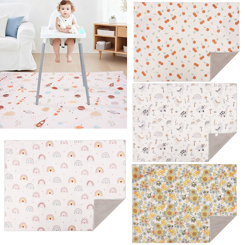 Highchair Splash Mat - Cartoon Baby Hochstuhl Splash Matte Tragbare