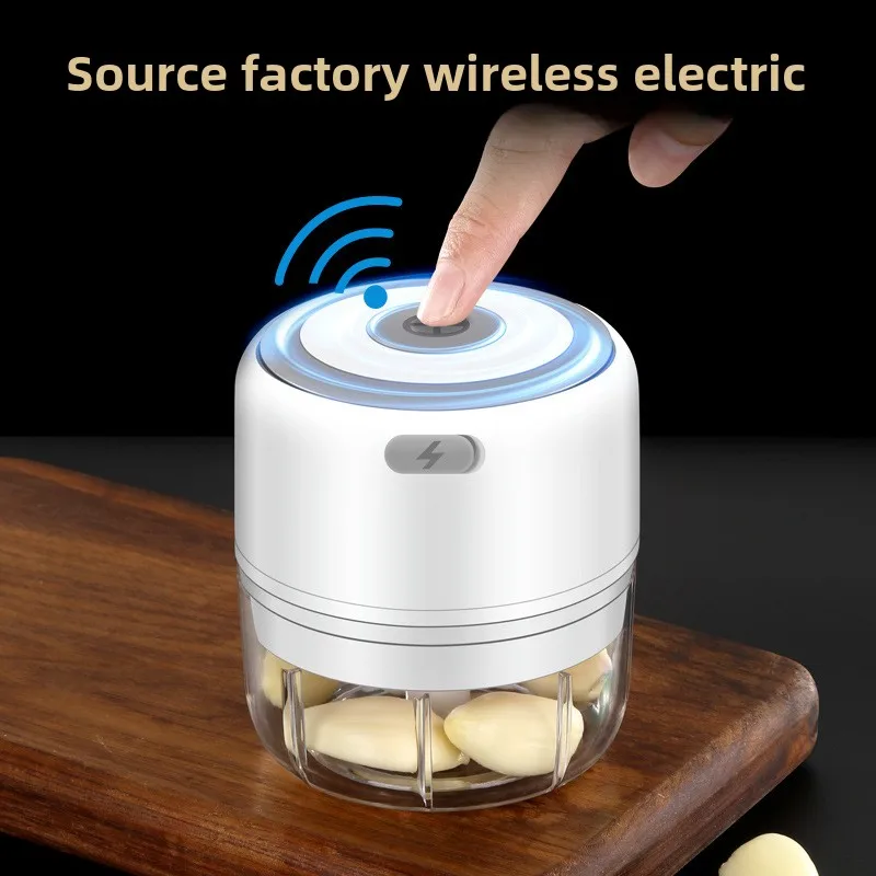 Baby Food Grinder - Elektrischer Mini-Knoblauchzerkleinerer, 100/250 ml, USB-Gemüse-Zwiebelzerkleinerer, Babynahrungsmaschine,
