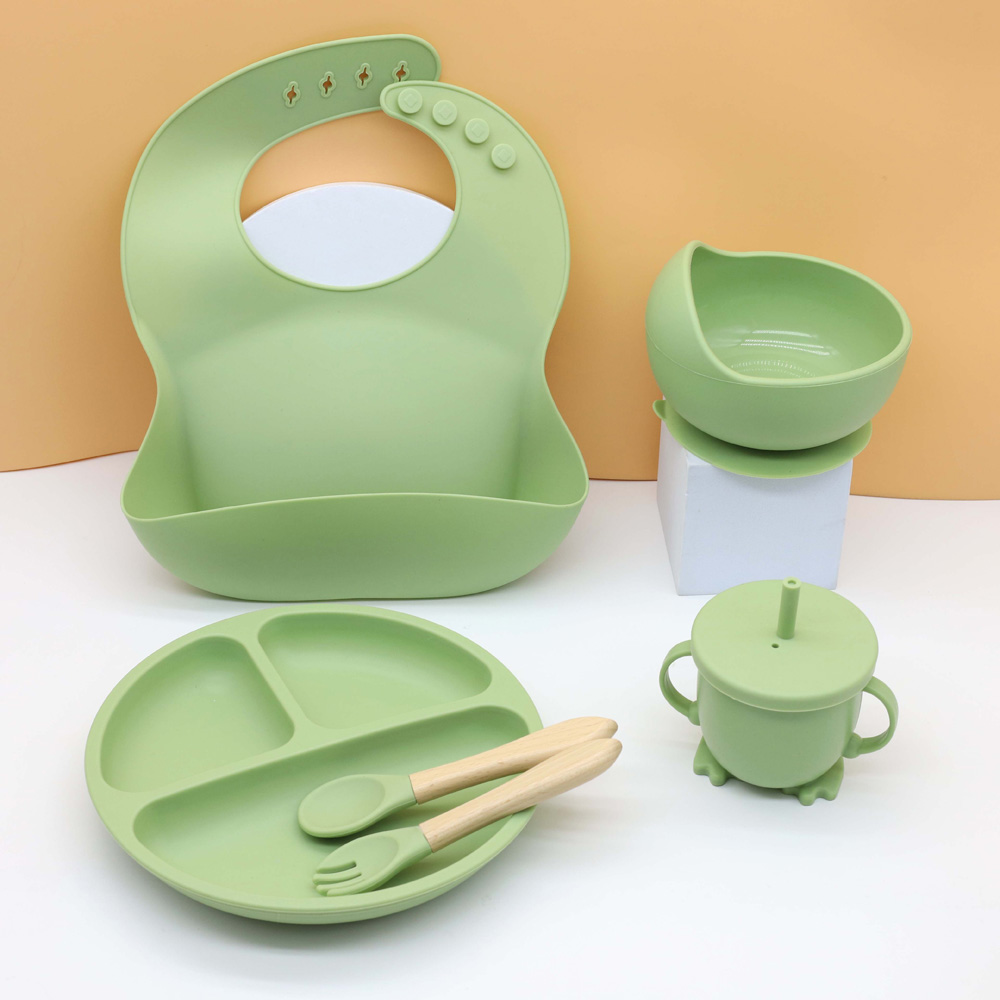 Baby Food Dinner - Hot Baby Food Geschirr Set Lätzchen
