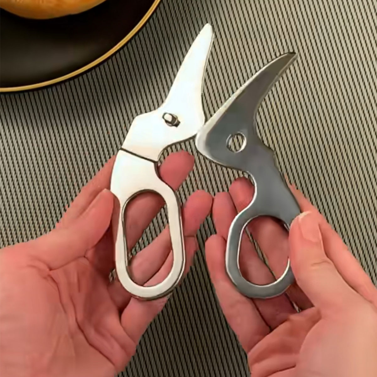 Baby Food Utensils - Sicherheits-Babynahrungsschere – Edelstahl in Lebensmittelqualität, leicht