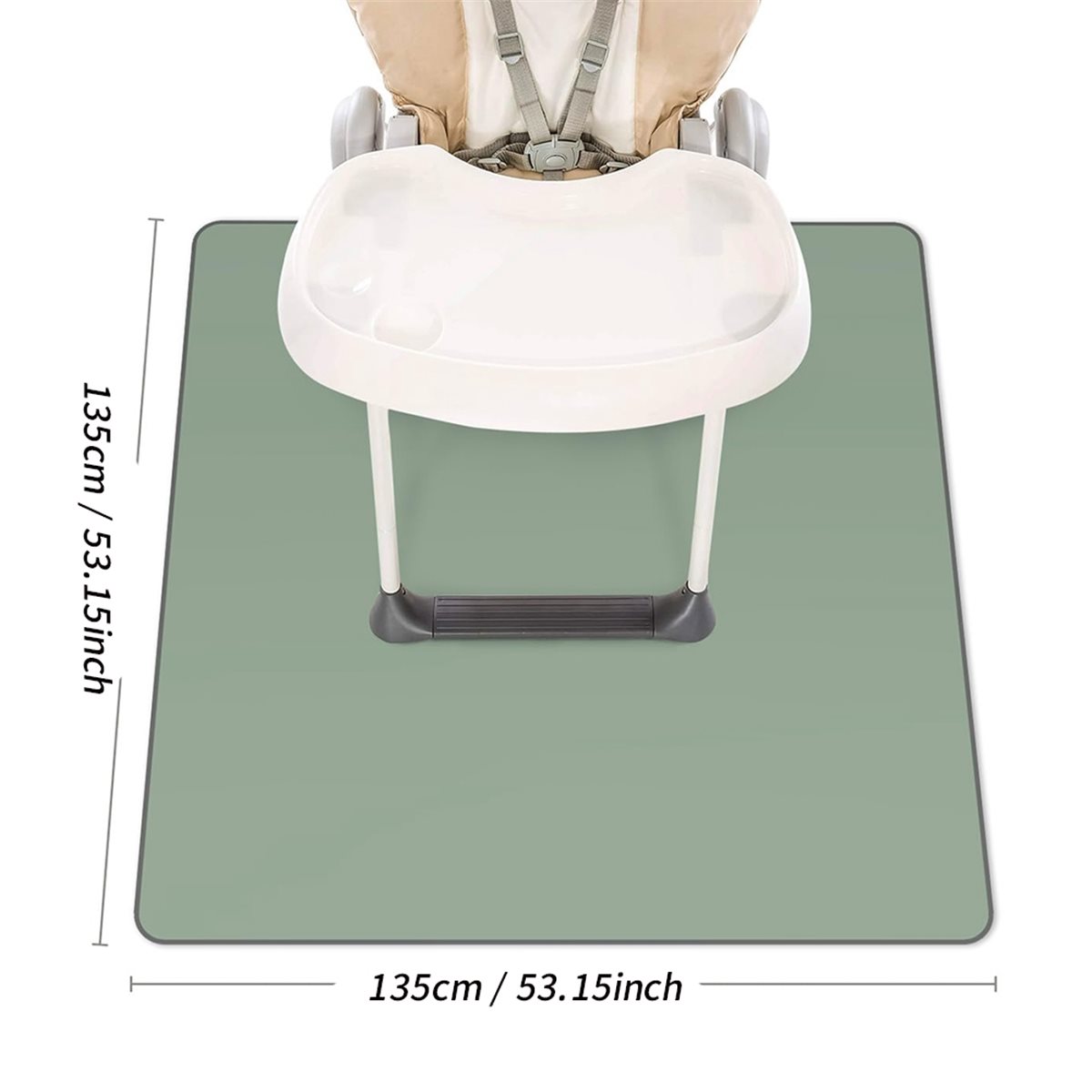 Highchair Splash Mat - 【COUNTDOWN DEAL】 Baby-Spritzschutzmatte für unter dem