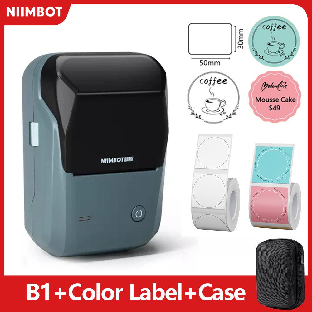 Baby Food Label - Mini-Etiketten-Thermodrucker Niimbot B1, tragbarer selbstklebender Drucker