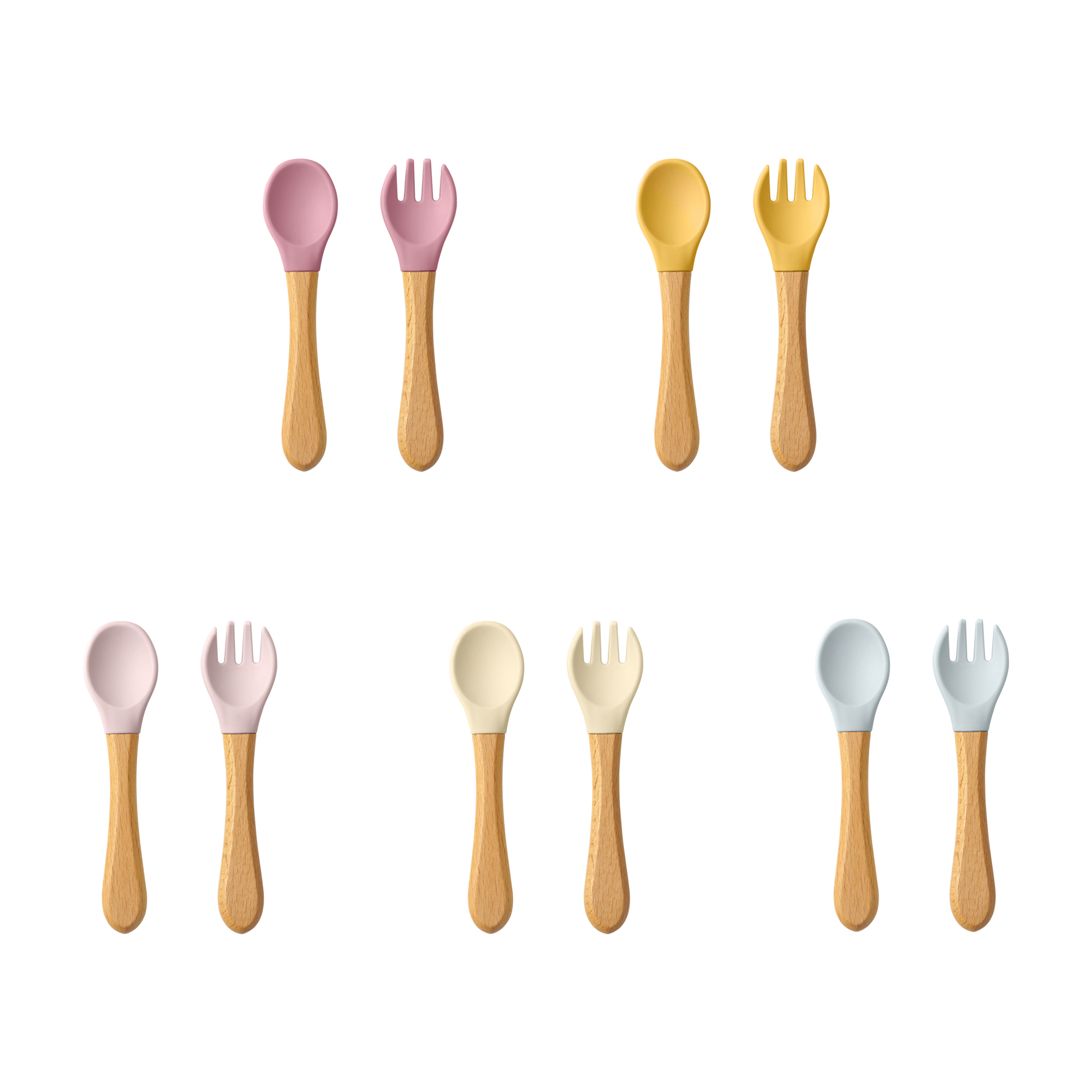 Baby Food Utensils - 2PCS Baby Lernen Löffel Utensilien Set