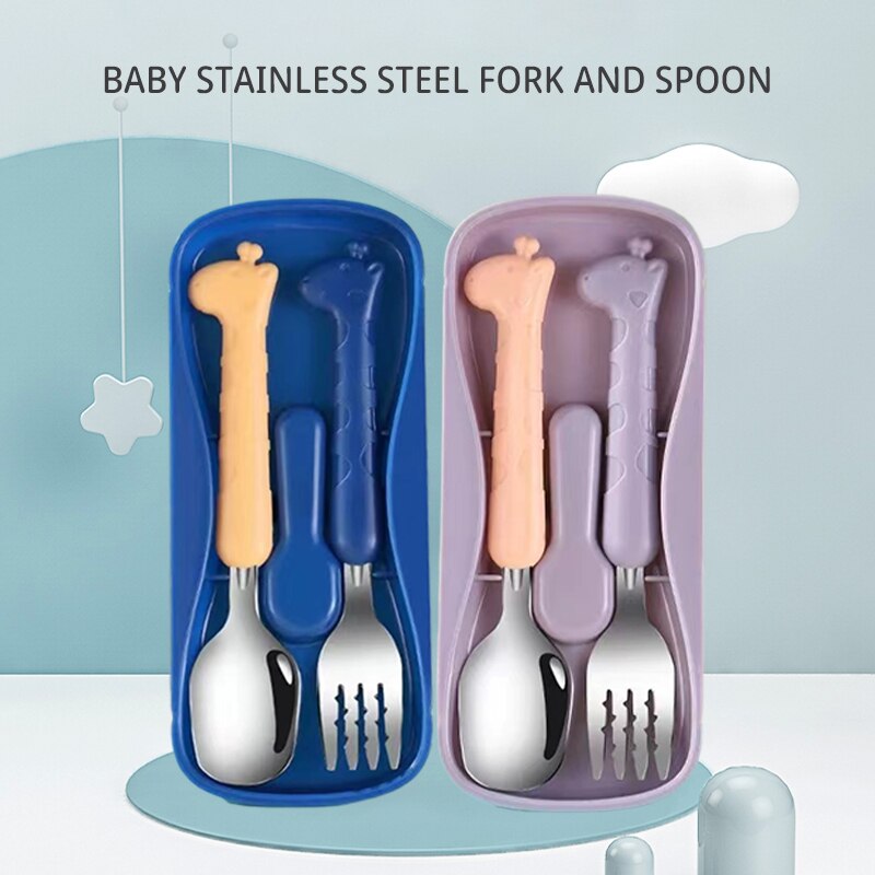 2PCSChildrens Tableware 304 Le – Baby Food Utensils Bewertung und Preis