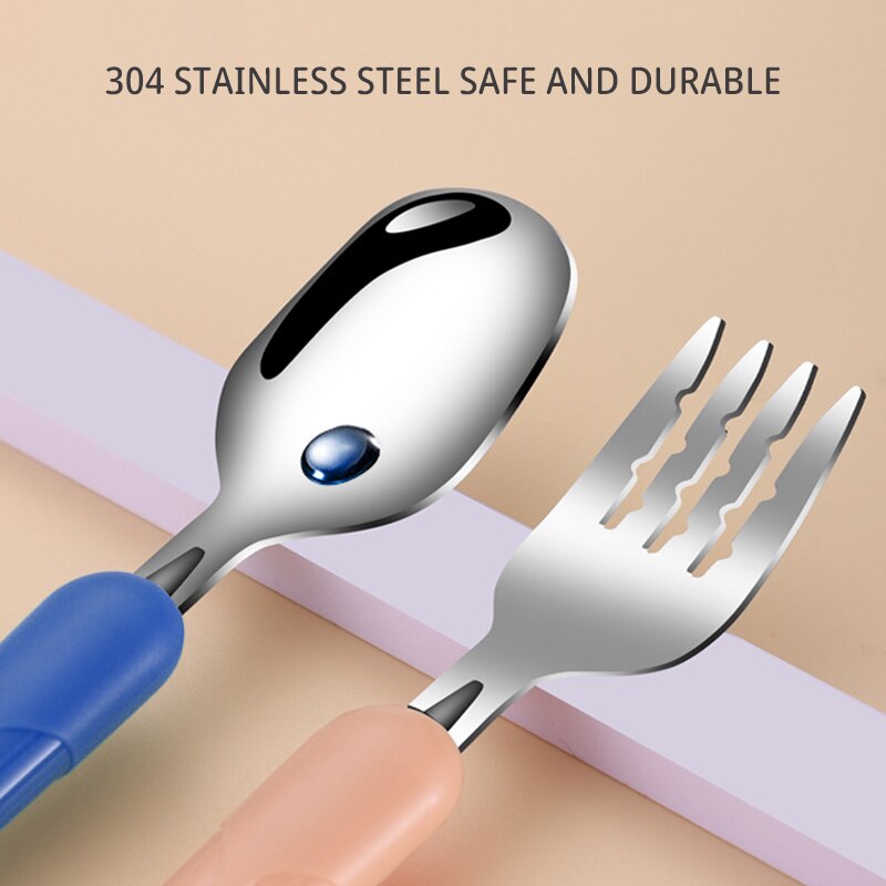2PCSChildrens Tableware 304 Le – Baby Food Utensils Bewertung und Preis