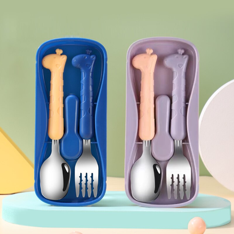 2PCSChildrens Tableware 304 Le – Baby Food Utensils Bewertung und Preis