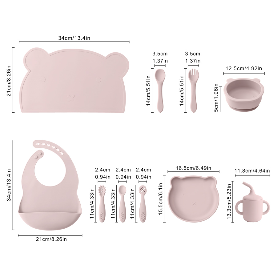 8 Stück Silikon Baby Fütterung – Baby Food Dinner Bewertung und Preis