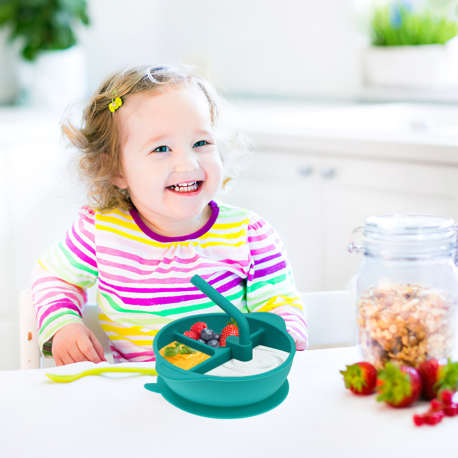 1 Stück bruchsicherer Silikon- – Baby Food Dinner Bewertung und Preis