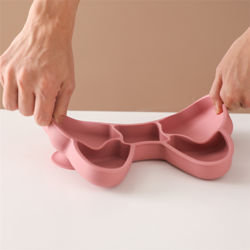 Baby Silikon Essteller Bowknot – Baby Food Dinner Bewertung und Preis