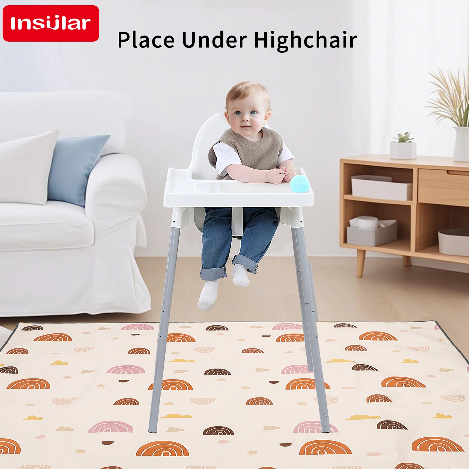Kinder unter Hochstuhl Spritzp – Highchair Splash Mat Bewertung und Preis