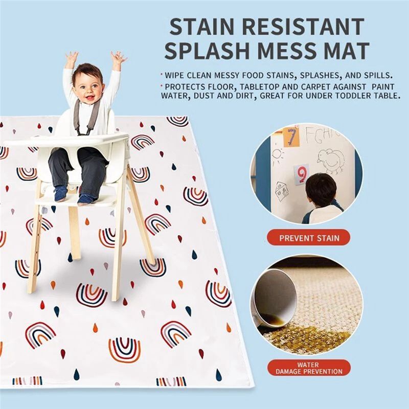 【FLASH DEAL】 Rutschfeste Boden – Highchair Splash Mat Bewertung und Preis