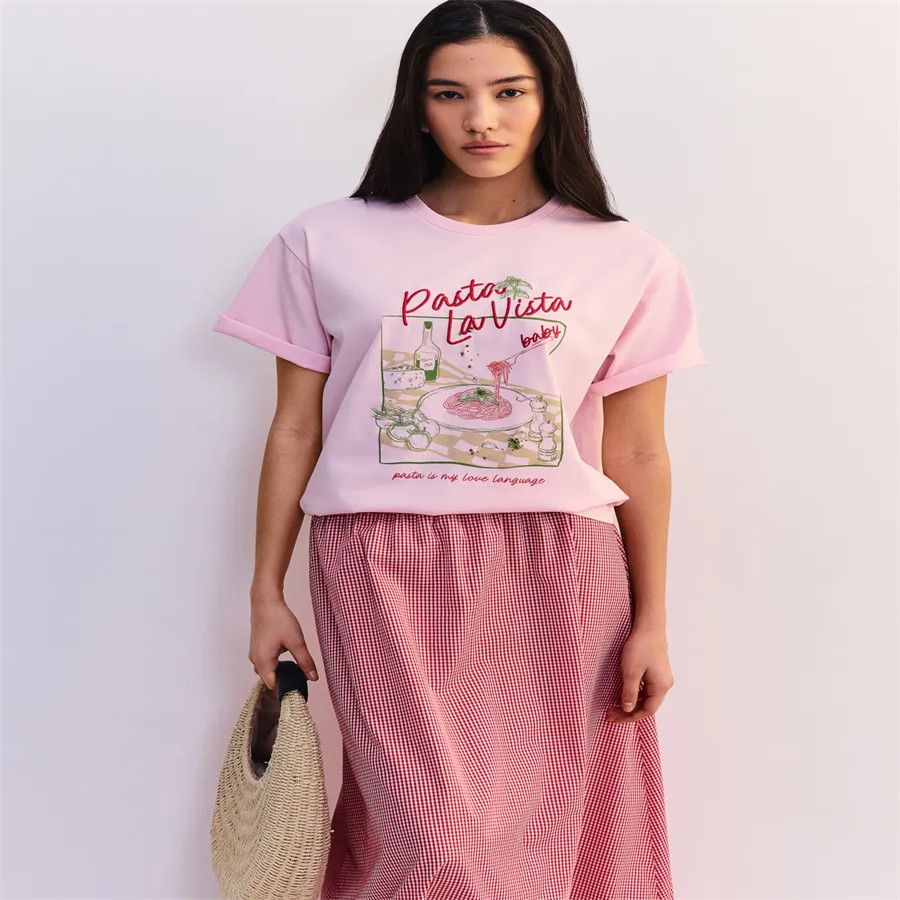 Schickes, süßes Damen-T-Shirt  – Baby Food Intake Bewertung und Preis