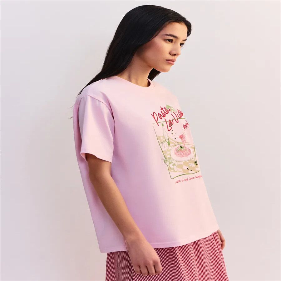 Schickes, süßes Damen-T-Shirt  – Baby Food Intake Bewertung und Preis