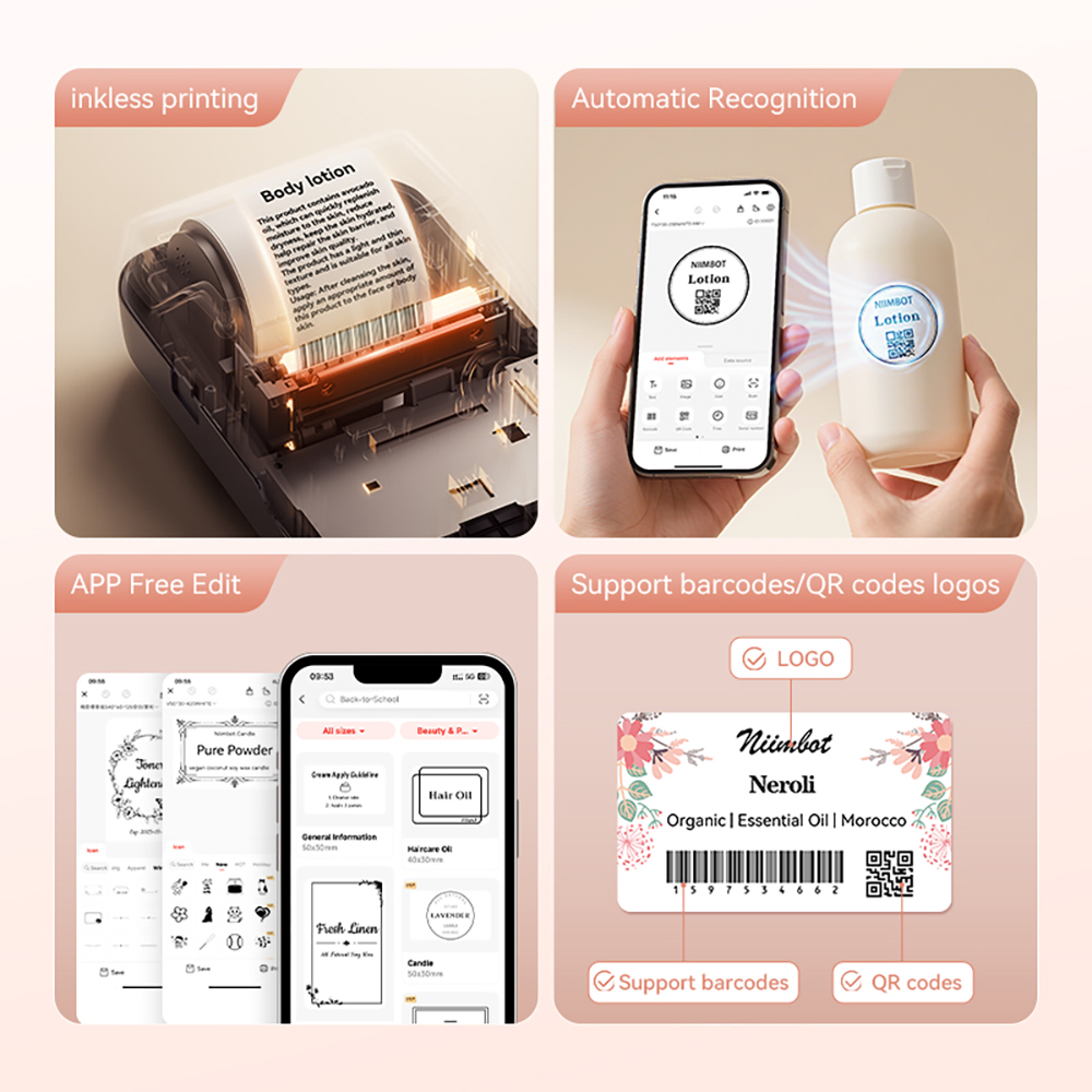 Niimbot B1 Tragbarer Kosmetik- – Baby Food Label Bewertung und Preis