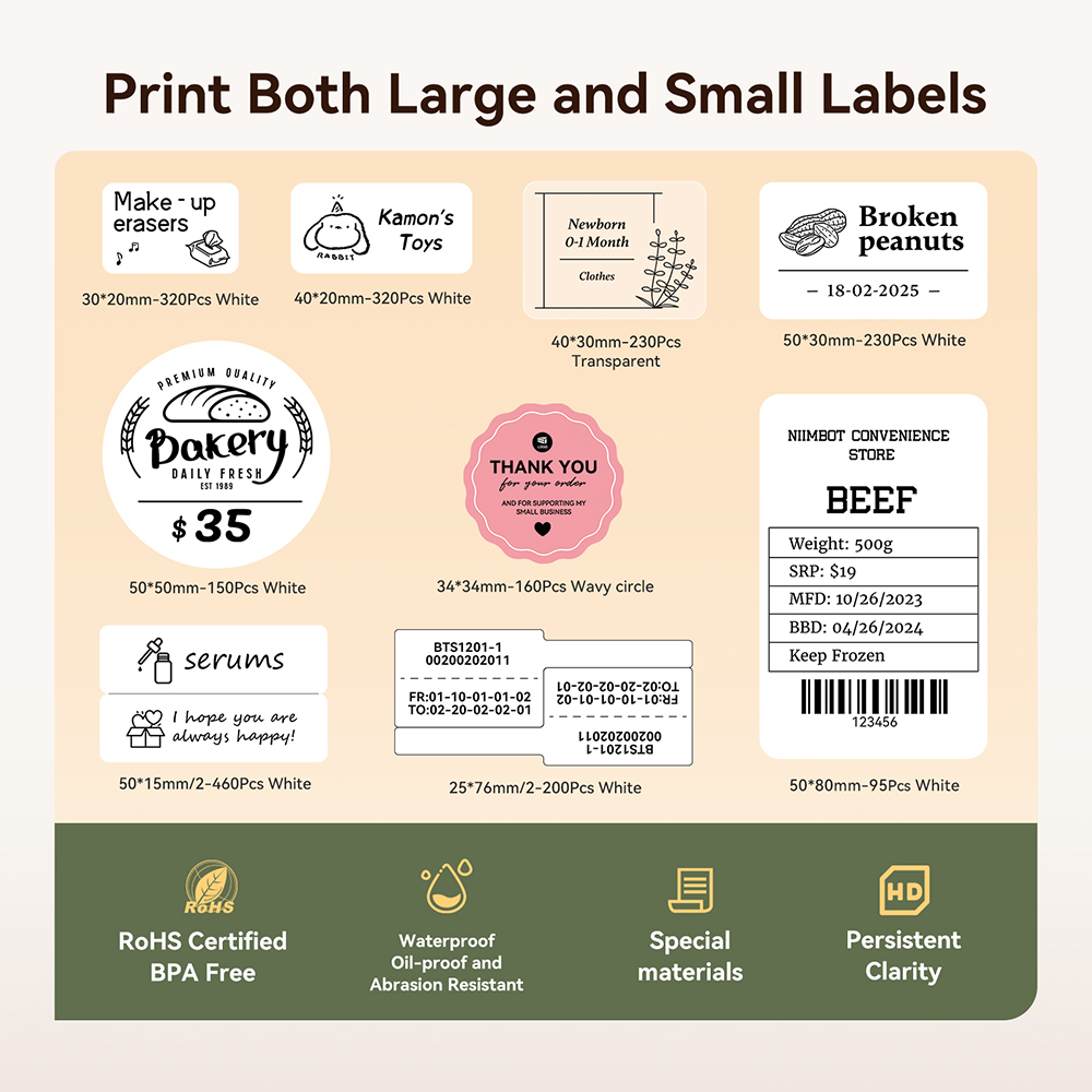 NIIMBOT B21/B1 Tragbarer Therm – Baby Food Label Bewertung und Preis