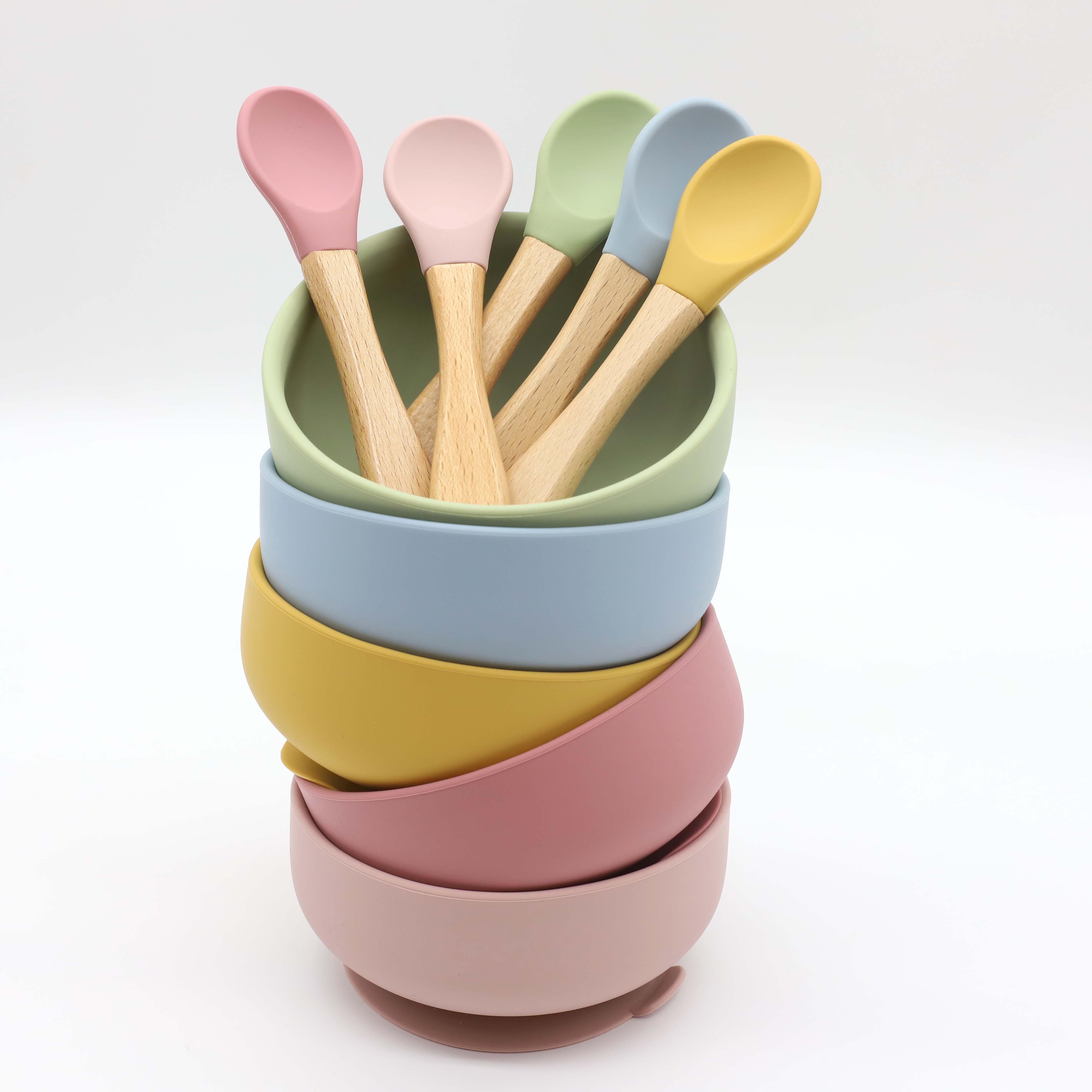 Silikonschüssel mit Saugnapf,  – Baby Food Dinner Bewertung und Preis